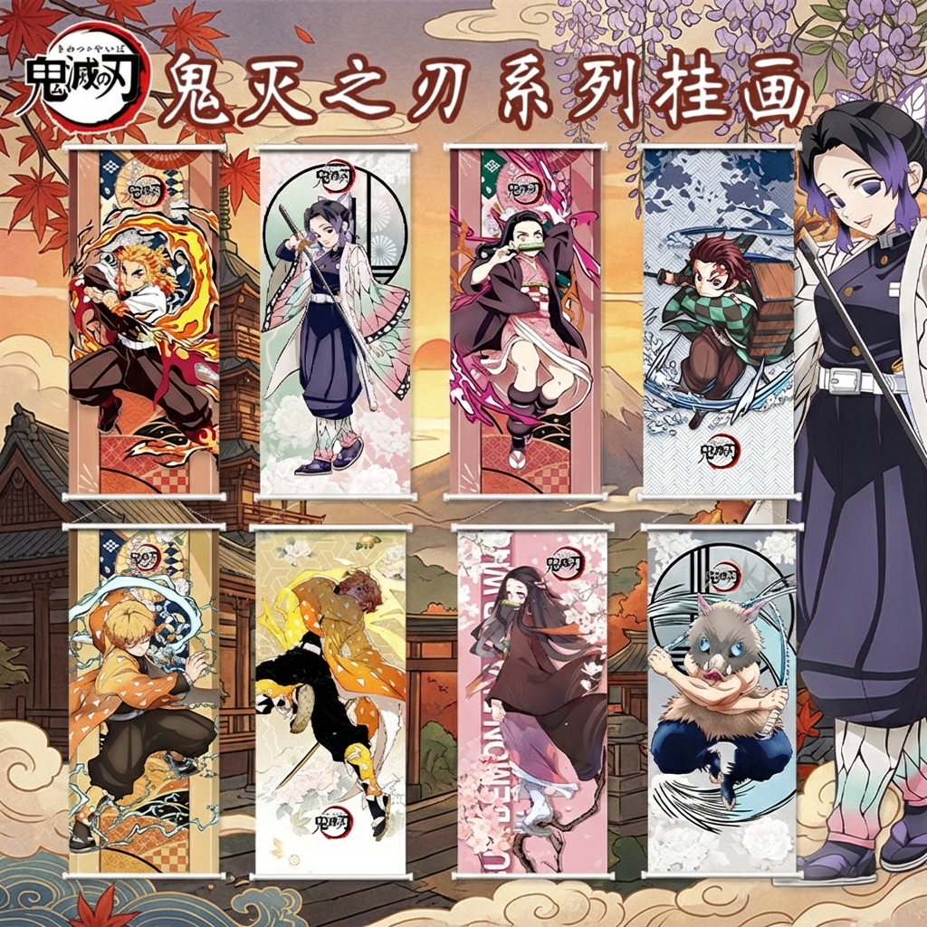 Anime Convention Merchandise - Demon Slayer Wall Scroll Nezuko Kocho