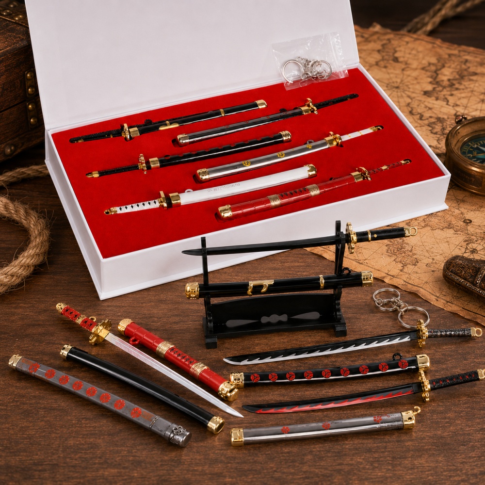Cosplay Prop Sword - Anime One Piece Zoro Sword Keychain