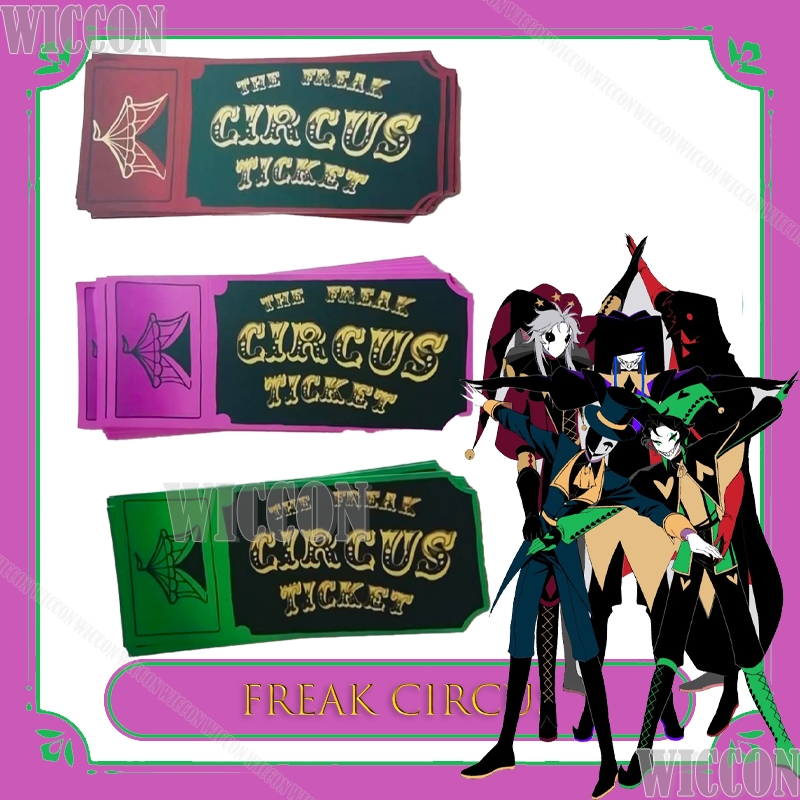 Anime Merchandise Usa - Freak Circus Ticket Card Red Green