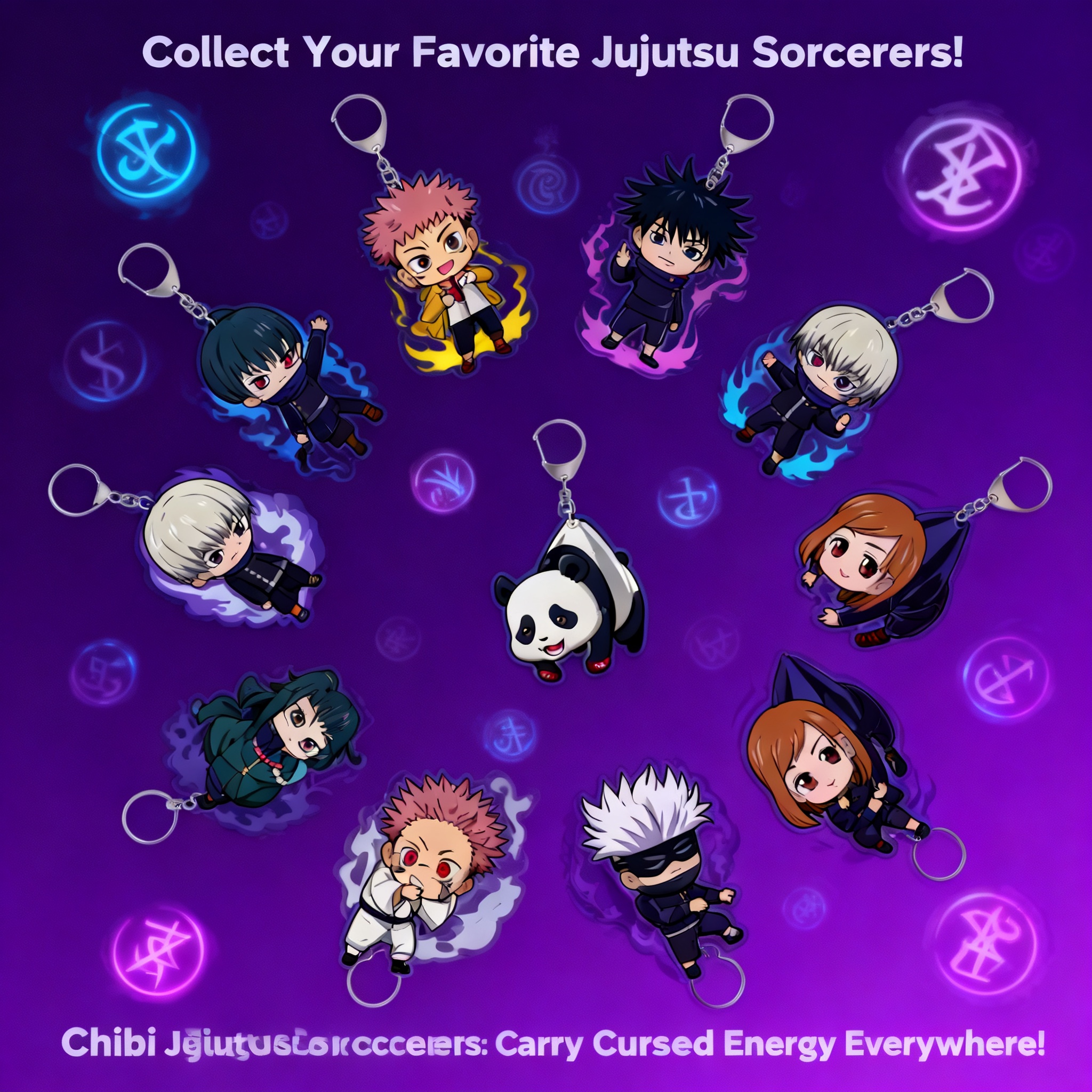 Anime Jujutsu Kaisen Merchandise - Jujutsu Kaisen Anime Double Sided Transparent