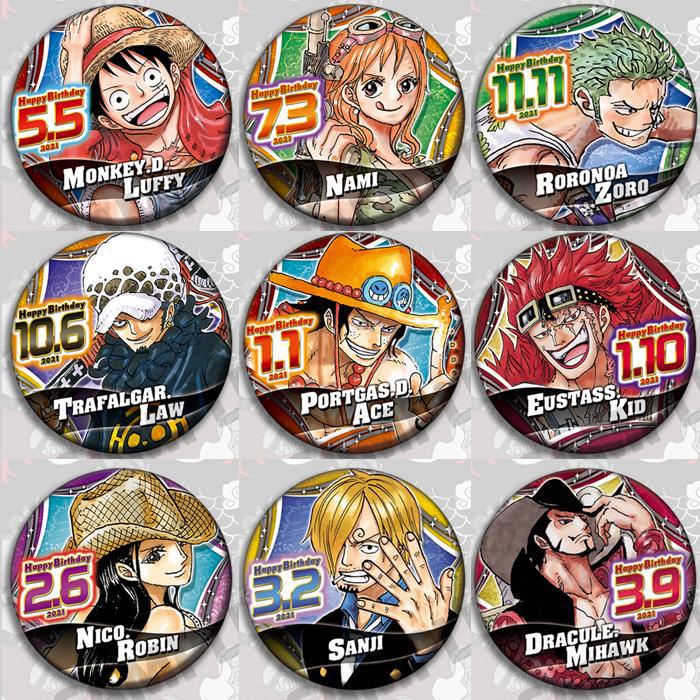 Anime Merchandise Usa - One Piece Anime Badge Pin Set