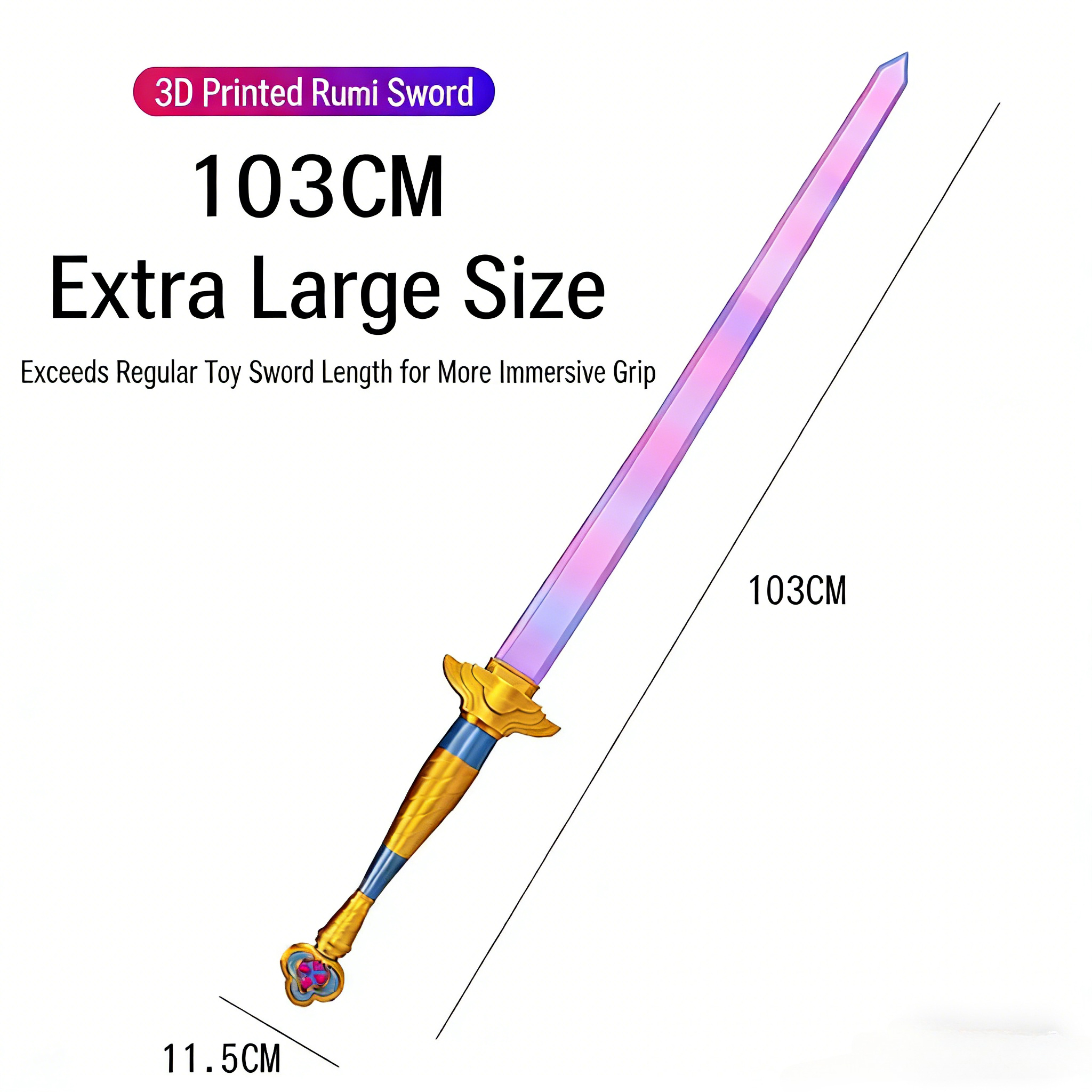 Purple Rumi Demon Hunter Sword - Cosplay Prop Sword recensie en prijs
