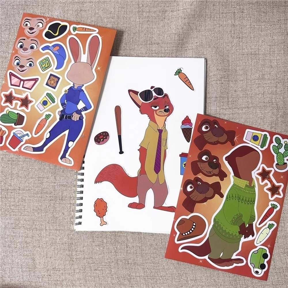 8pcs Zootopia Dress-Up Sticker - Anime Merchandise Dress recensie en prijs