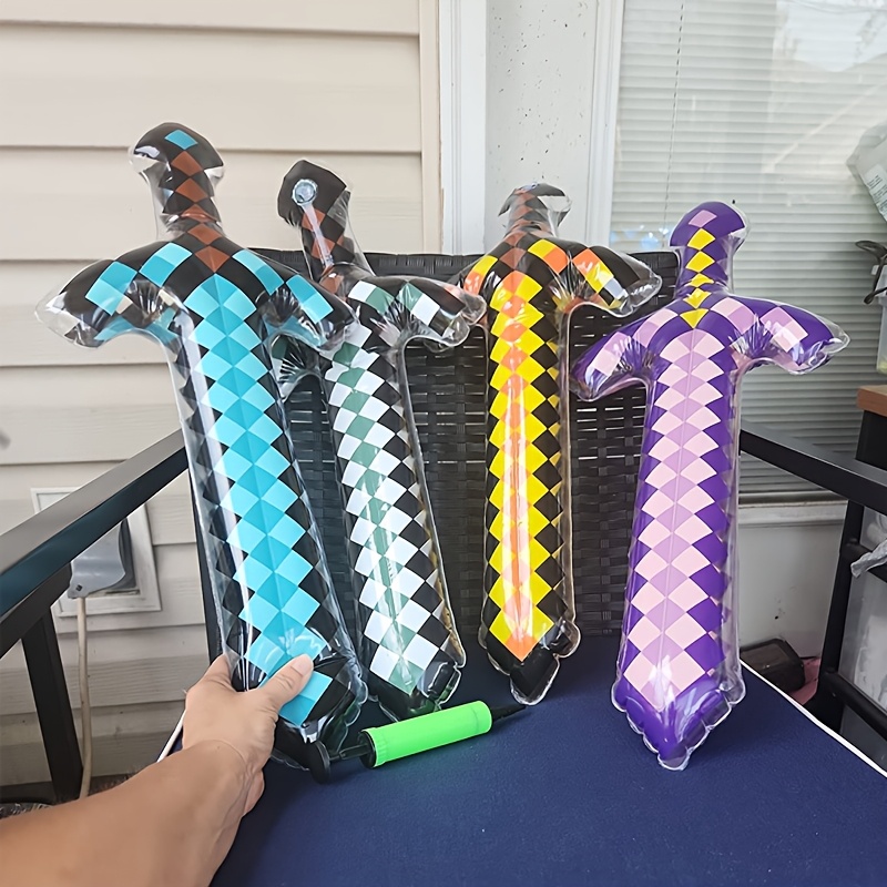 3Pcs Pixel Style Inflatable Sw - Cosplay Prop Sword recensie en prijs